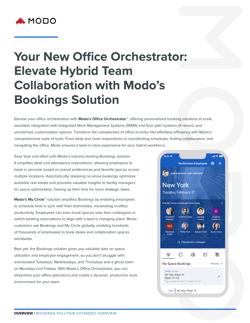 Bookings Solution Extended Overview Solution Brief
