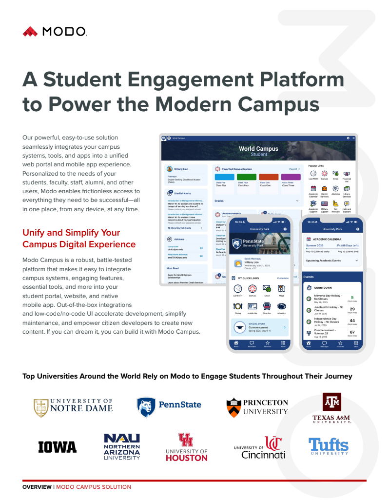 Modo Campus Solution Overview Brief