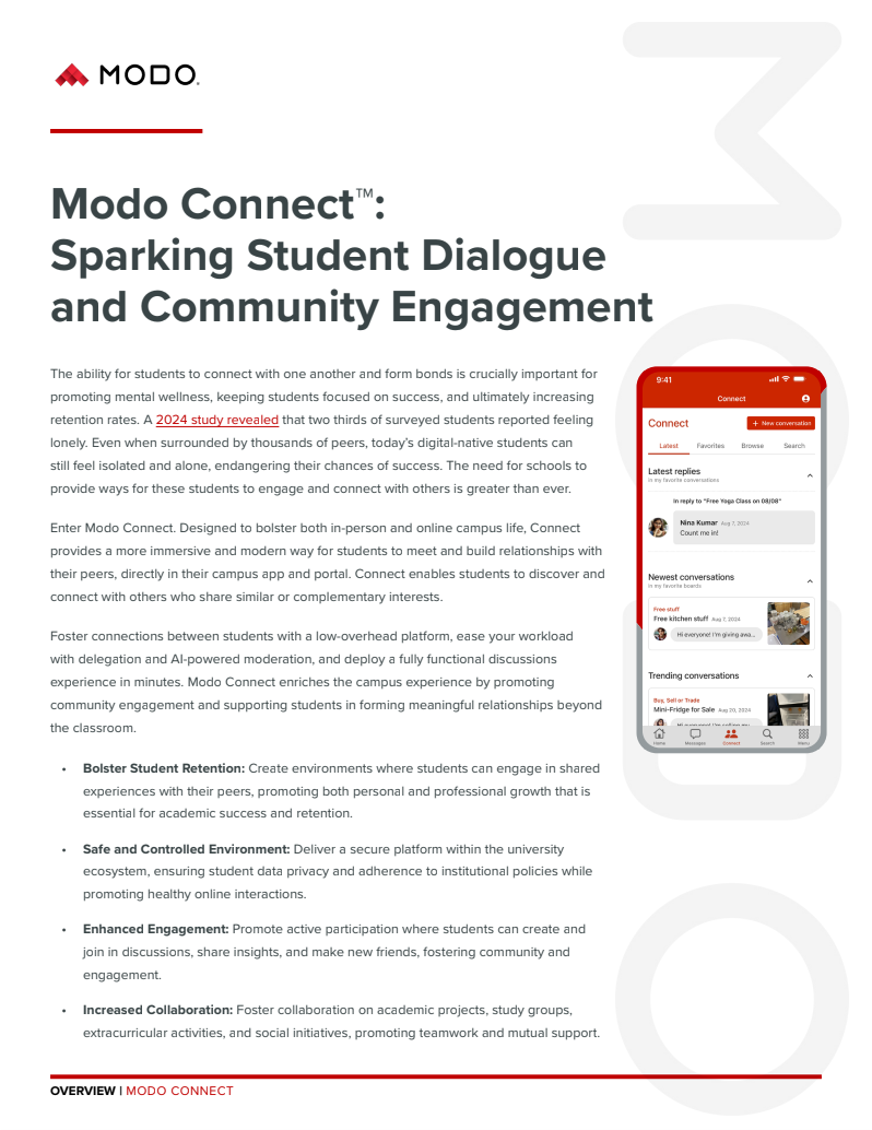Modo Connect Solution Overview