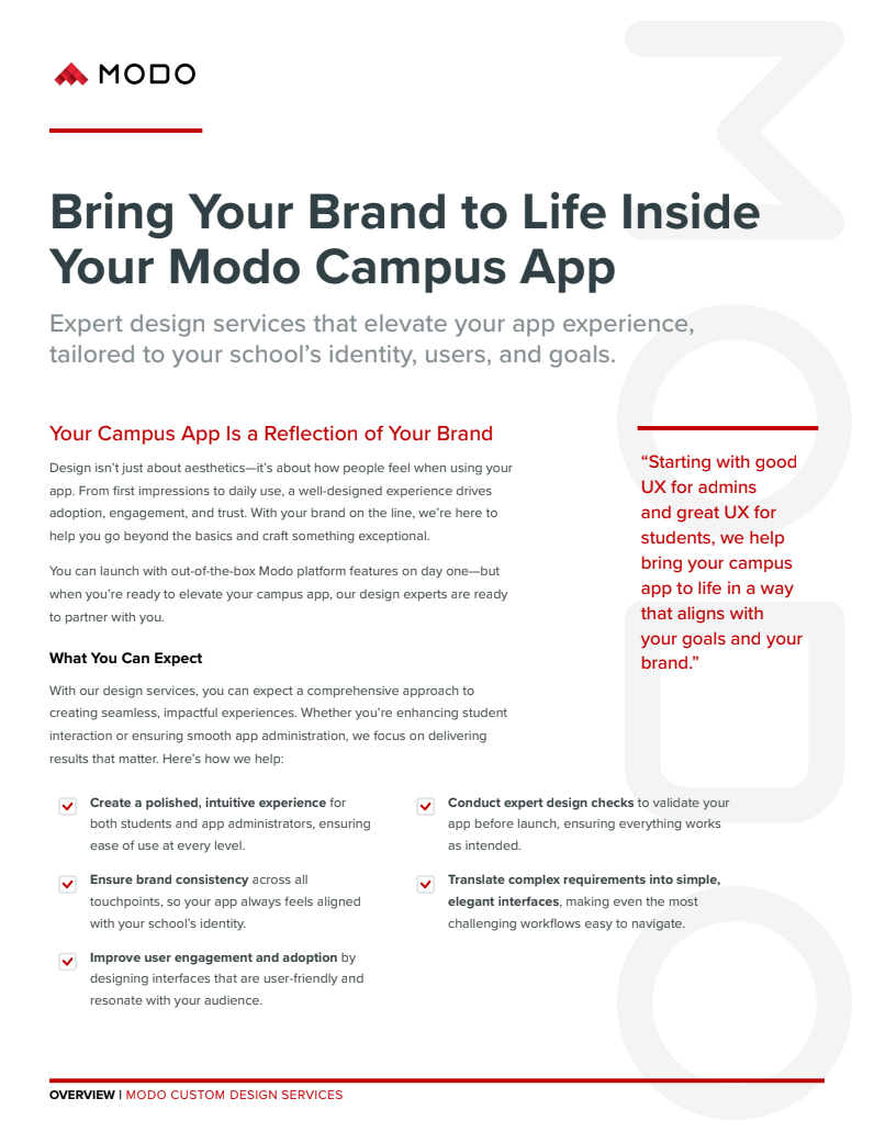 Modo Custom Design Services - HED