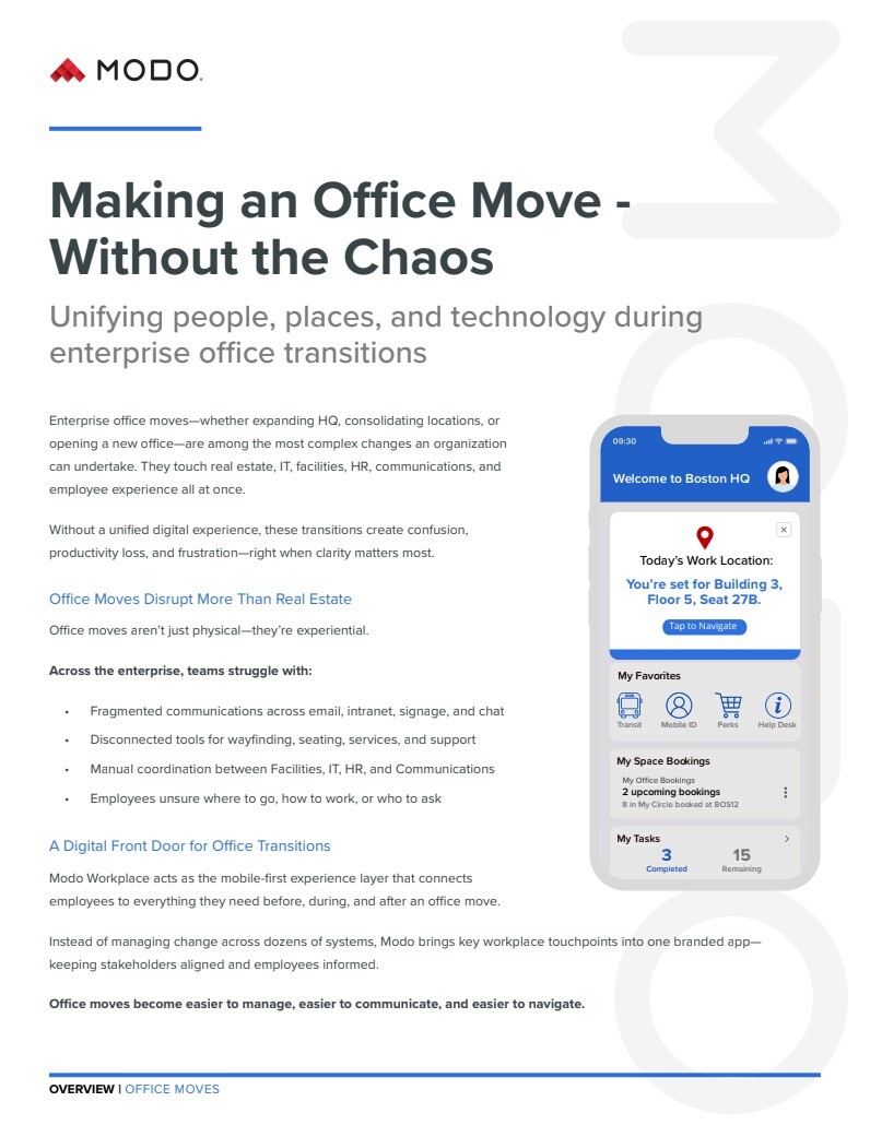 Office Moves Solution Overview Brief