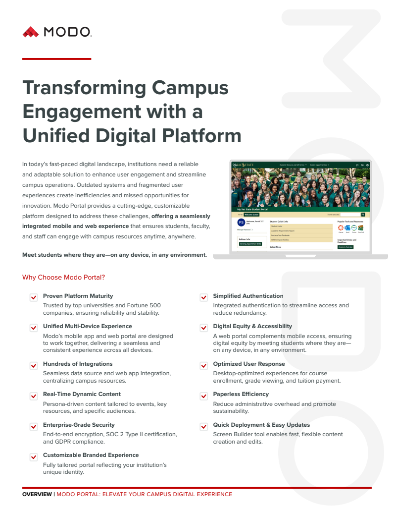 Transforming Campus Engagement with a Unified Digital Platform