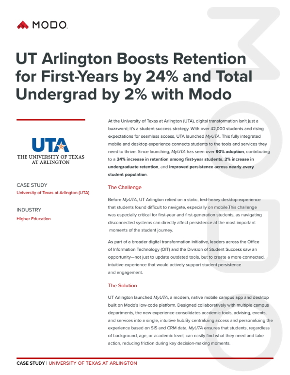 UT Alrington Case Study Screenshot