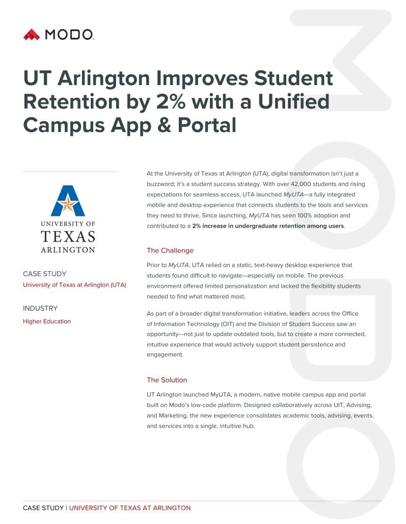 UT Arlington Casse Study UT Arlington Casse Study